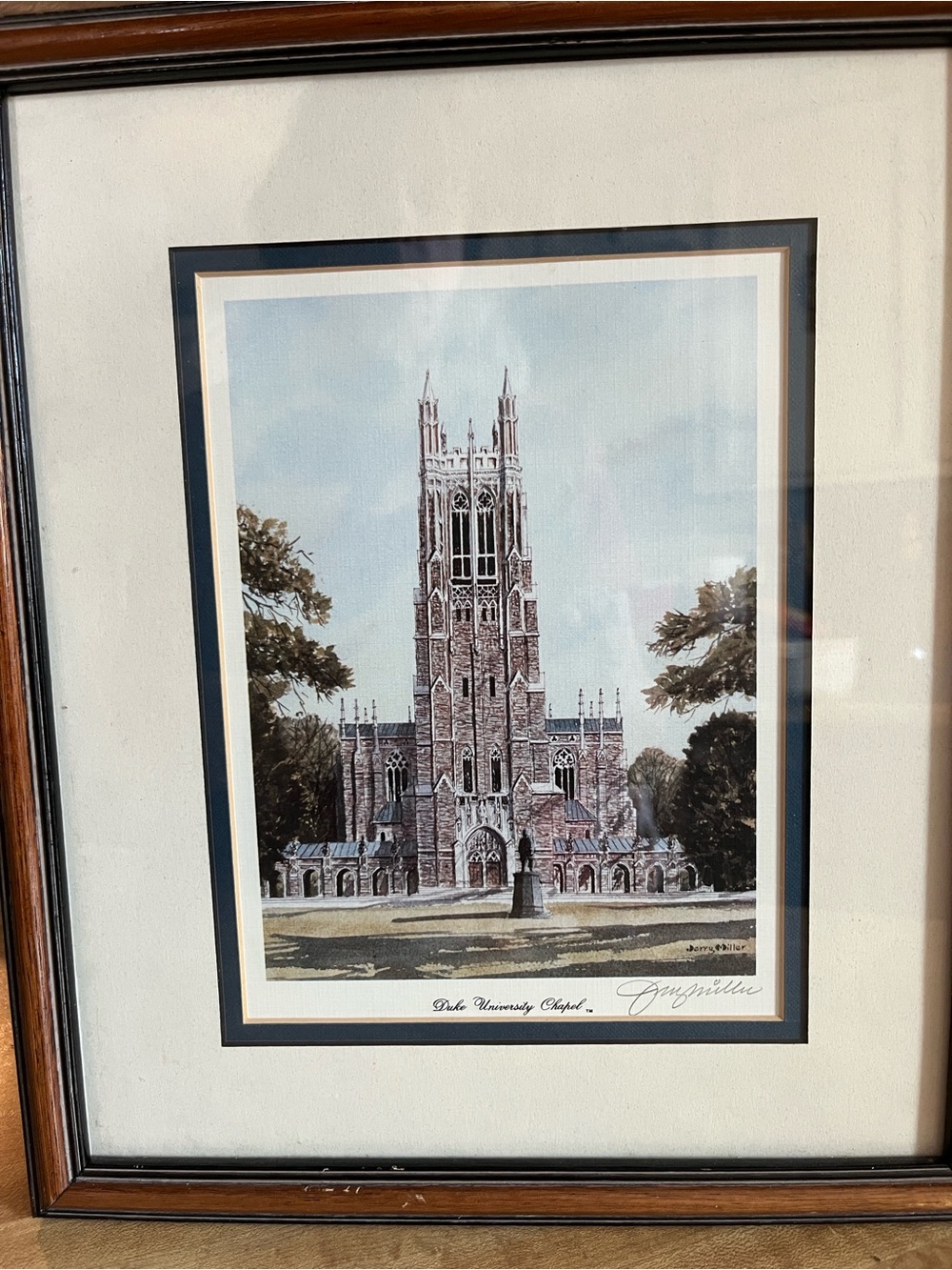 Duke University Chapel Framed Art Print
